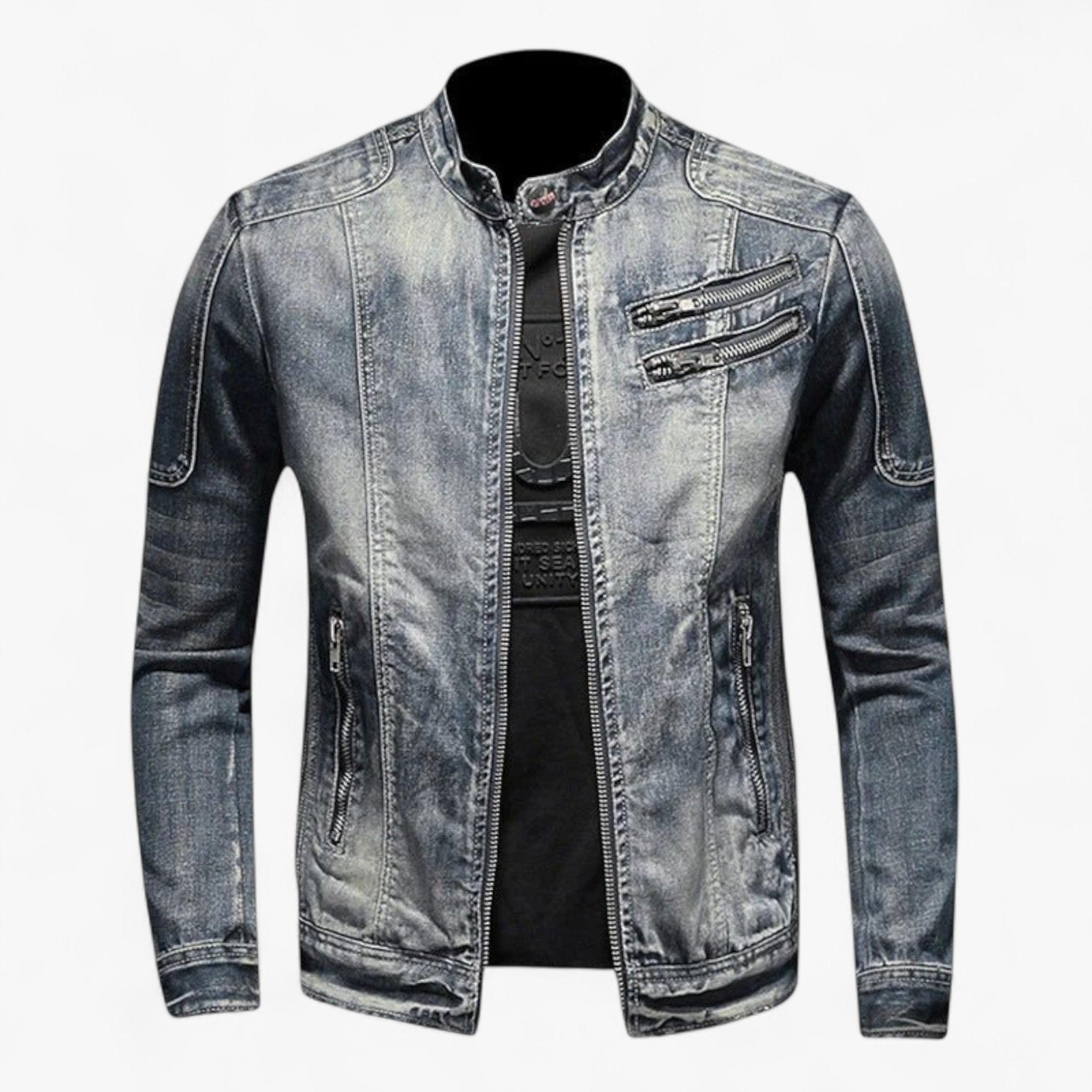 Giacca di Jeans Vintage Uomo - Blu M - giacca giacca jeans jeans MEN men's coats & jackets PR1351 uomo vintage - Concept Palermo