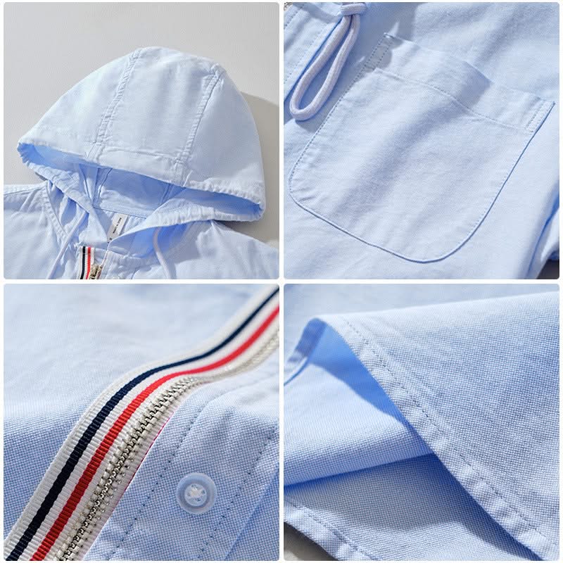Maglia Cappuccio Misto Lino - Leggera, Traspirante Unisex