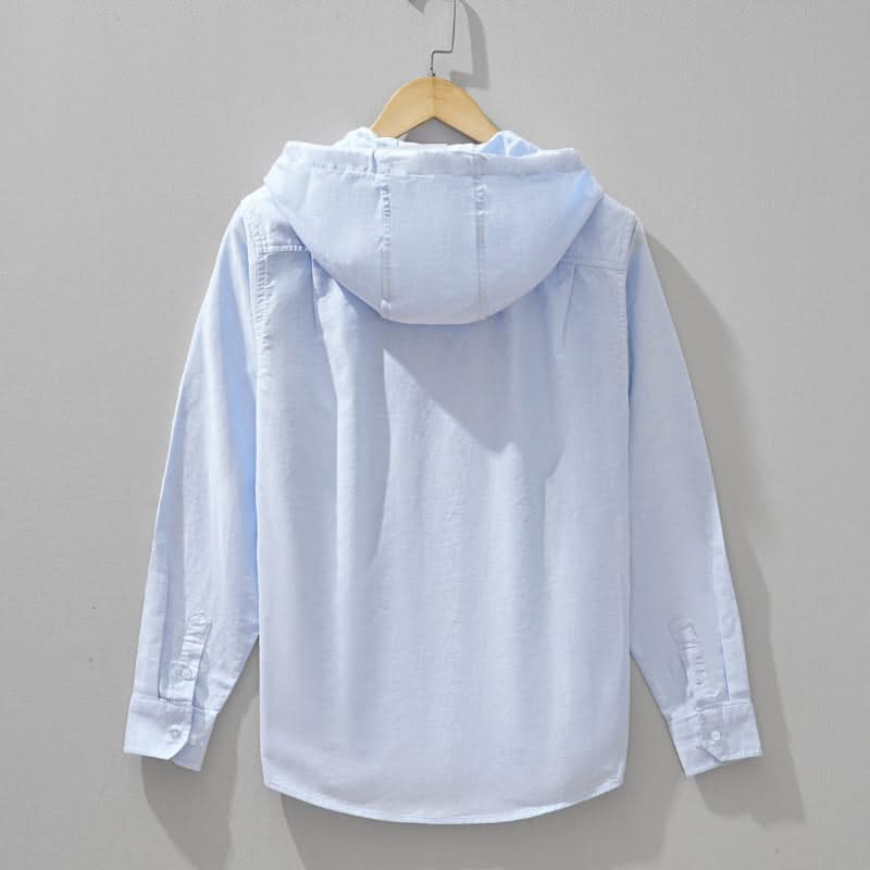 Maglia Cappuccio Misto Lino - Leggera, Traspirante Unisex