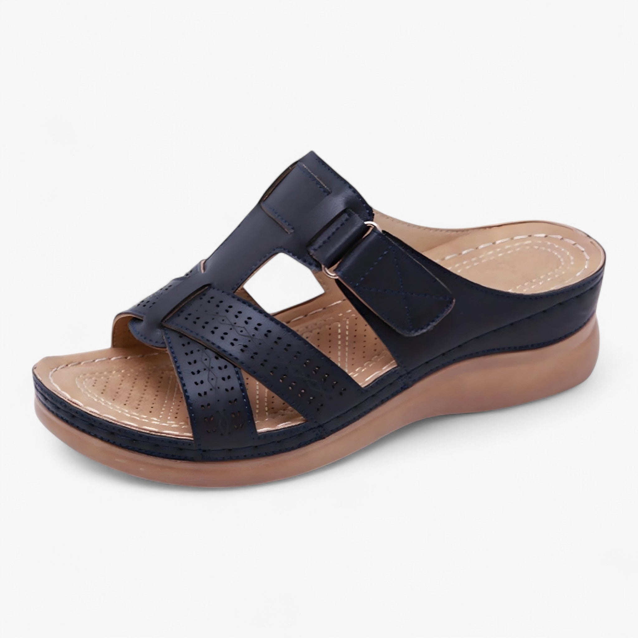 Sandali Donna Estivi Leggeri e Comodi in Pelle Sintetica Neri - Vari Colori Disponibili