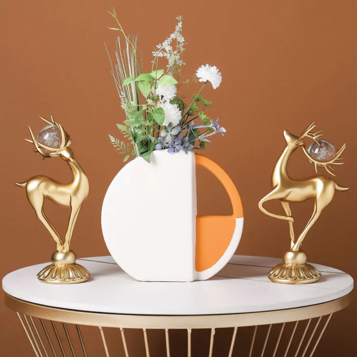 Vaso in Ceramica Odal Un Tocco per Qualsiasi Arredamento - Arancione - arredamento ceramica Ceramics Decor home & garden odal qualsiasi tocco Vases vaso vaso ceramica - Concept Palermo