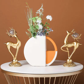 Vaso in Ceramica Odal Un Tocco per Qualsiasi Arredamento - Arancione - arredamento ceramica Ceramics Decor home & garden Linen odal qualsiasi tocco Unisex Vases vaso vaso ceramica - Concept Palermo