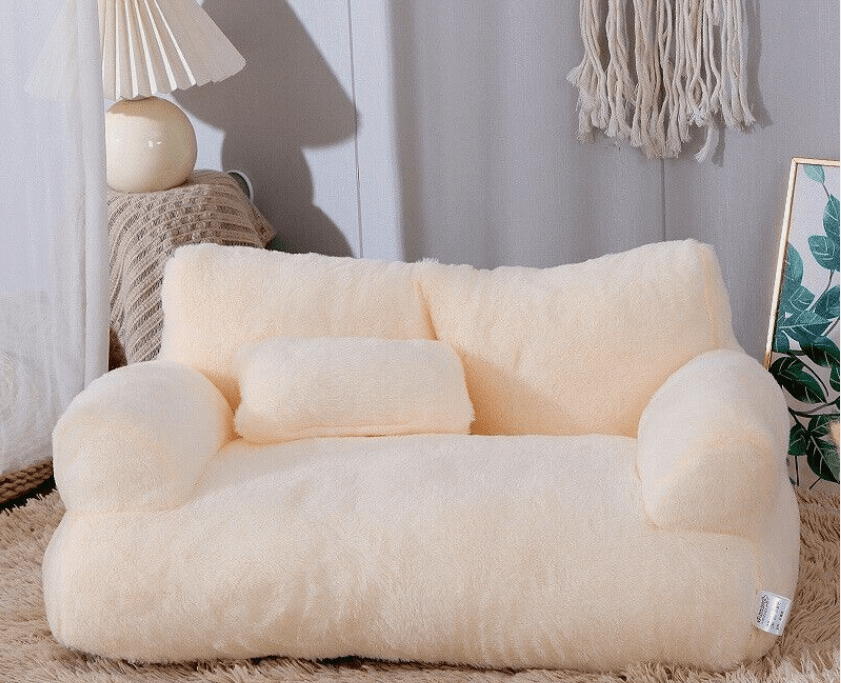 Copridivano Calmante per Animali Domestici Grigio Chiaro - Comfort Rilassante per Divano - Microfibra