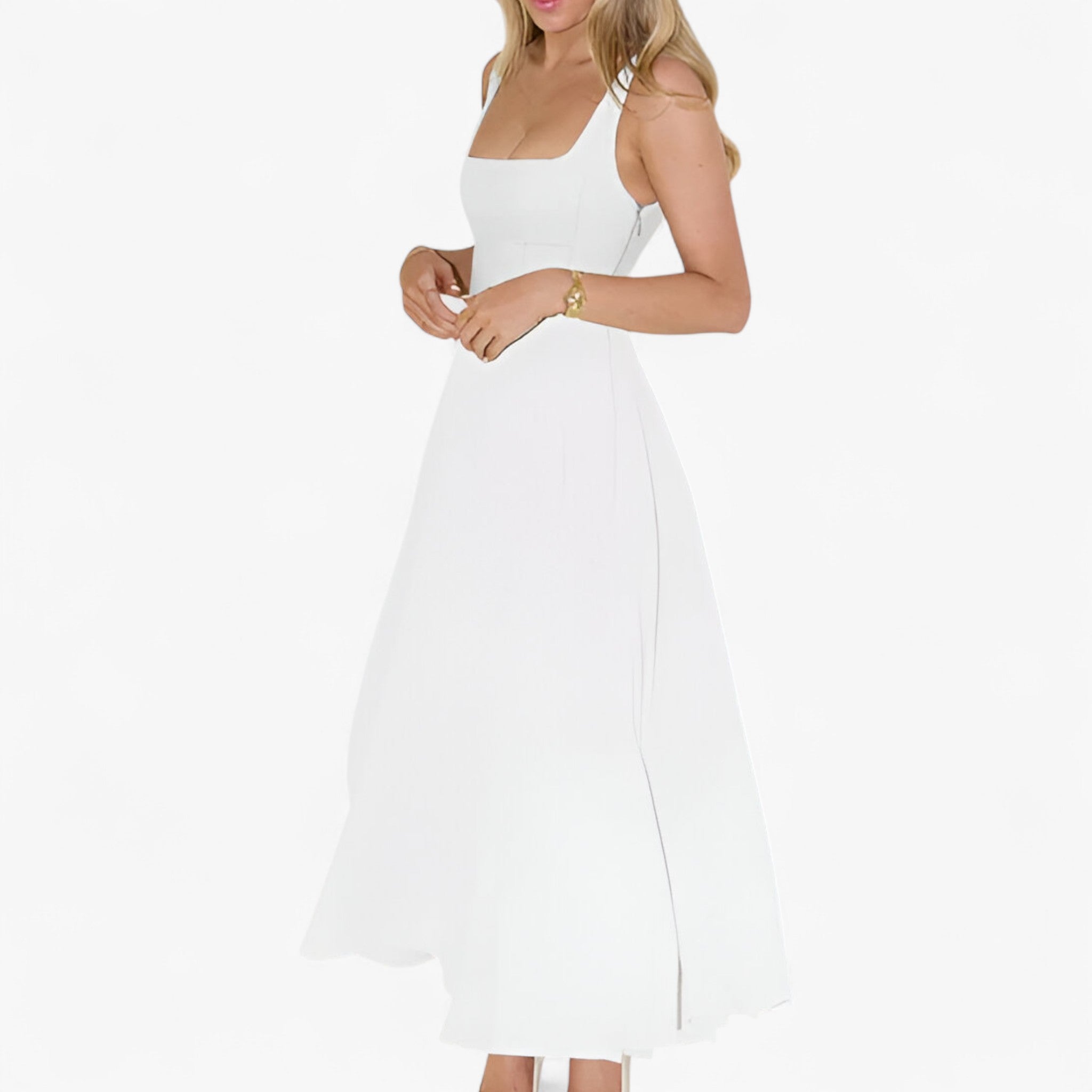 Vestito midi Donna - - bredde stropper kjole donna dresses elegant midi kjole farverig midi kjole feminine kjole figursyet kjole midi midirok moderne kjole design romantisk middag kjole sommerbryllup kjole stilfuld kjole vestito vestito midi - Concept Palermo