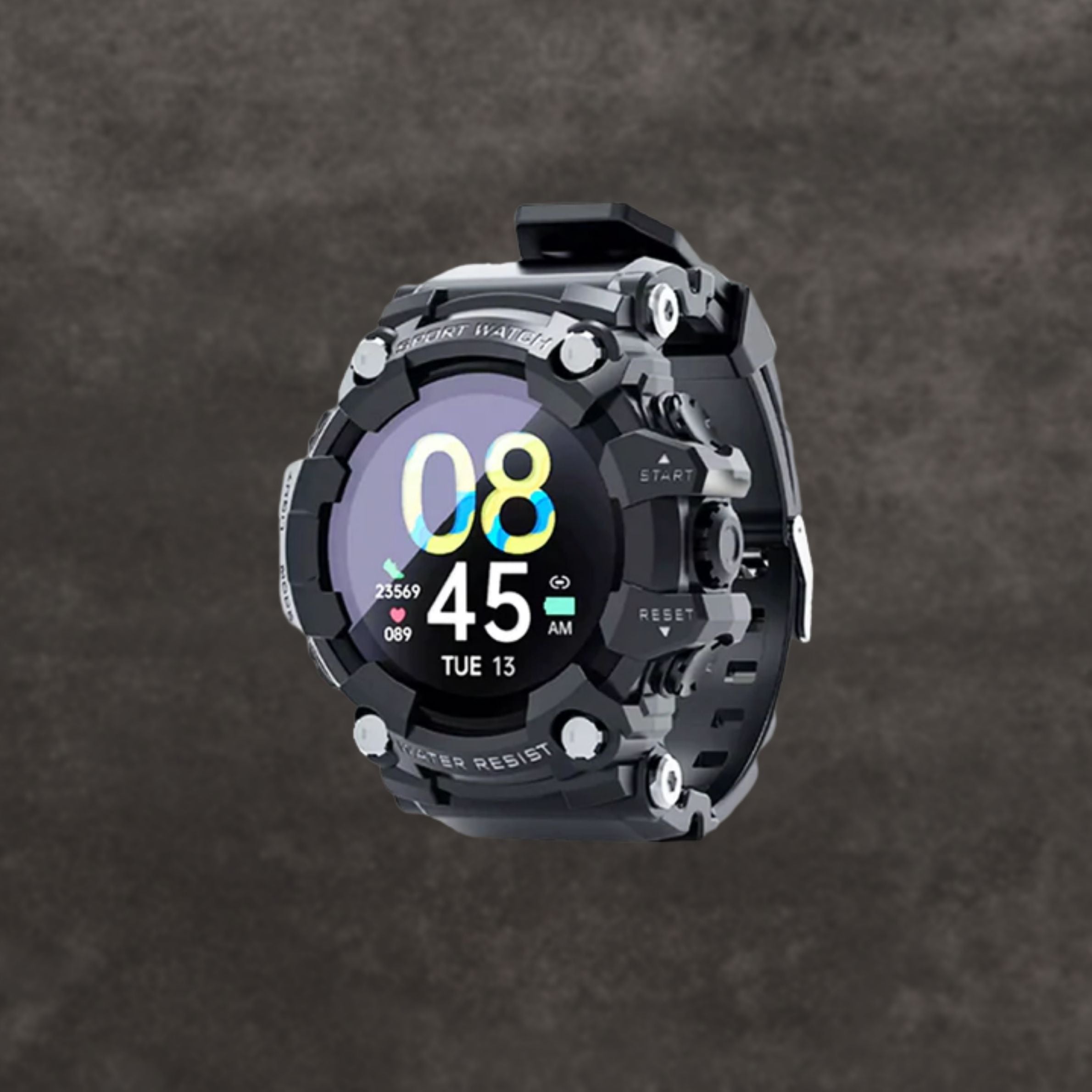 Smartwatch Militare Uomo, Impermeabile con Cardiofrequenzimetro e GPS integrato - Nero - militare new_for_google smartwatch smartwatch militare uomo watches - Concept Palermo