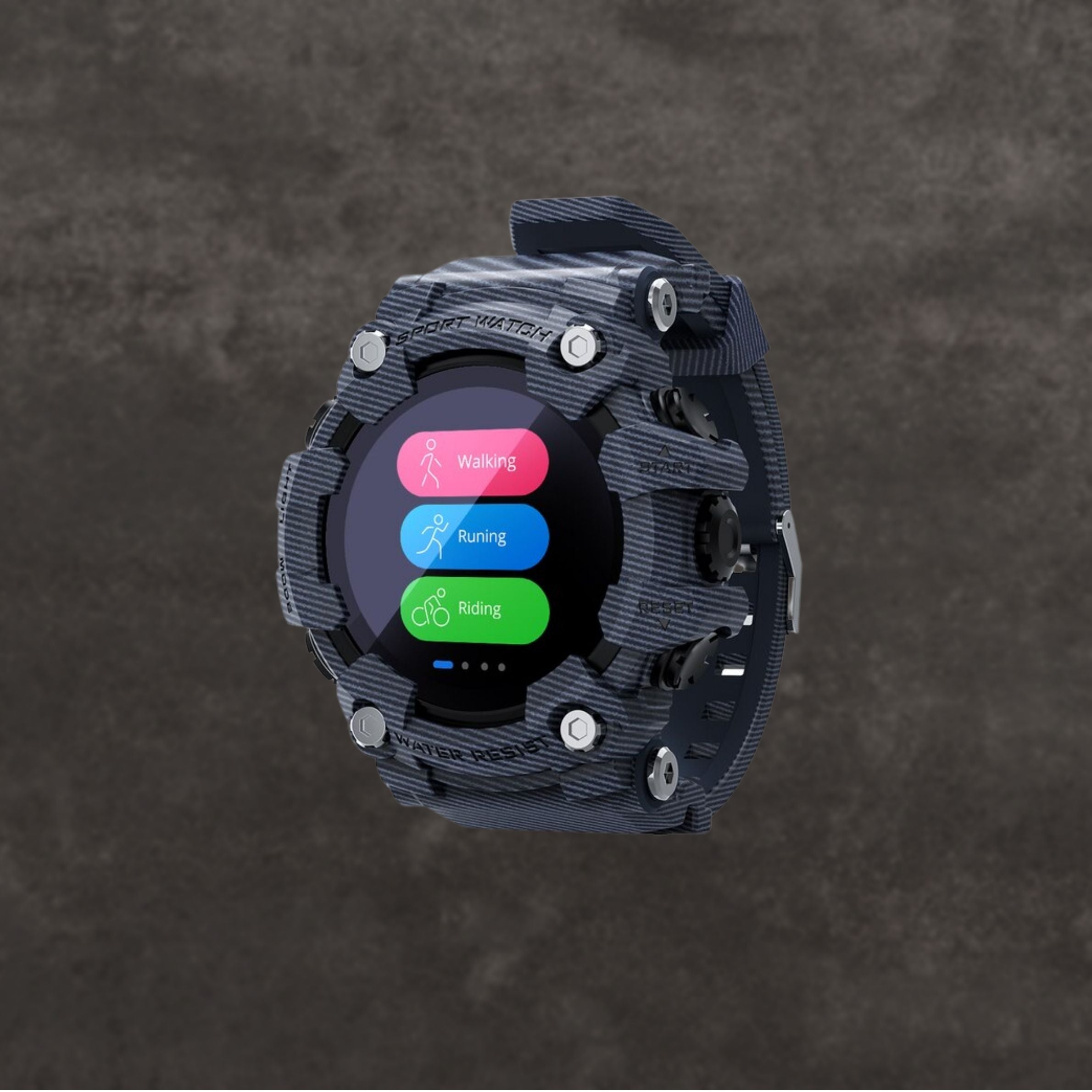 Smartwatch Militare Uomo, Impermeabile con Cardiofrequenzimetro e GPS integrato - Blu - militare new_for_google smartwatch smartwatch militare uomo watches - Concept Palermo