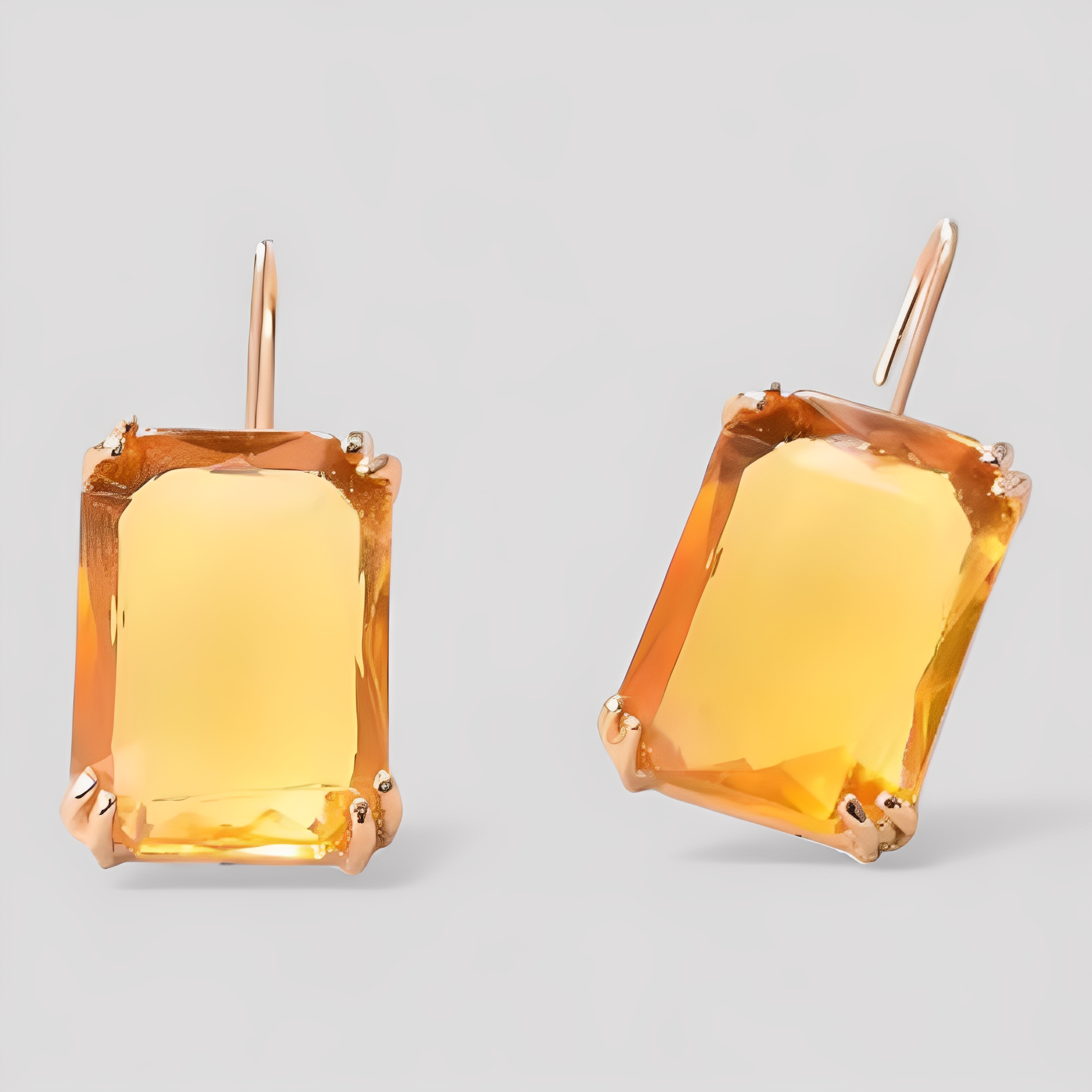 Orecchini a Pendente in Topazio Blu – Oro e Argento Sfolgorante - Citrino dorato - Accessories Jewelry EARRINGS jewelry orecchini orecchini pendente pendente sfolgorante topazio - Concept Palermo