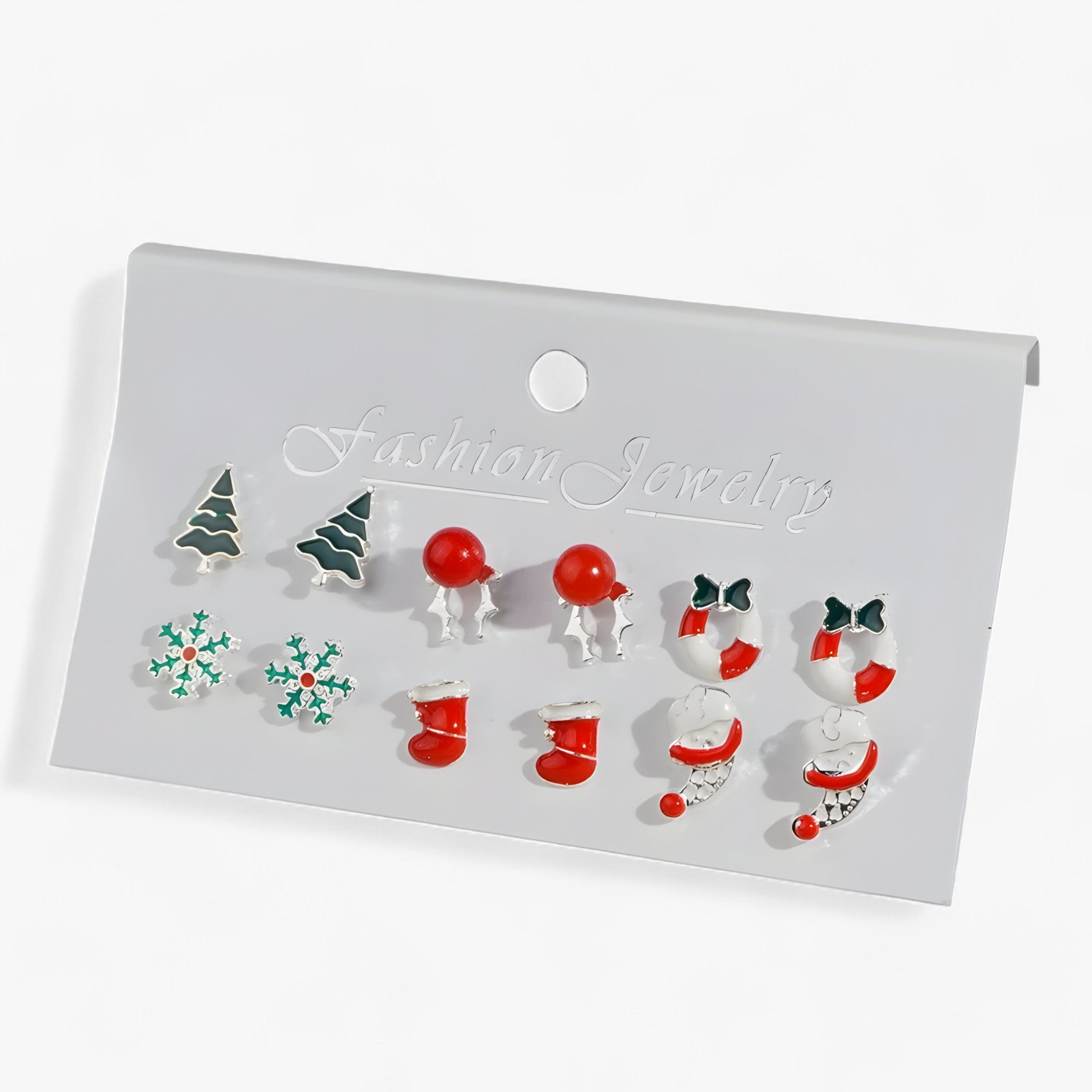 Orecchini Donna Festivi Scintillanti Set 6 Paia - 8 1 +1 GRATIS - accessori eleganti donna festivi gioielli festivi orecchini orecchini donna orecchini in zirconia orecchini natalizi paia regalo di Natale scintillanti set orecchini Natale - Concept Palermo