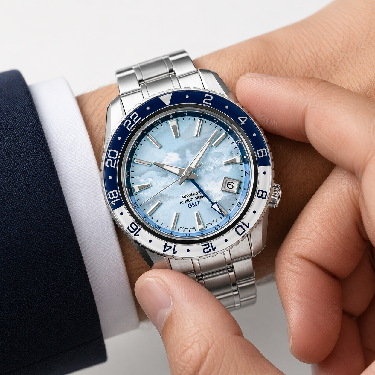 Orologio Automatico GMT Uomo, Elegante da Ufficio, Movimento Meccanico - - accessoires auto automatico horloges orologio orologio automatico ufficio uomo watches - Concept Palermo