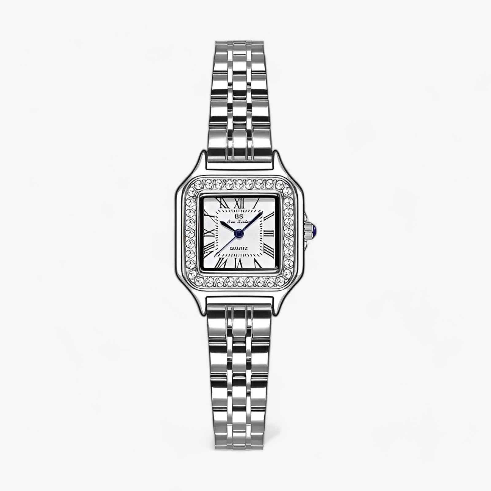 Orologio da Donna quadrato in Argento con Strass Acciaio - Argento - accessorio moda acciaio donna orologi da donna orologio orologio argento orologio con strass orologio da donna orologio donna orologio elegante orologio in acciaio inossidabile orologio per occasioni formali orologio quadrato orologio quotidiano quadrato strass - Concept Palermo