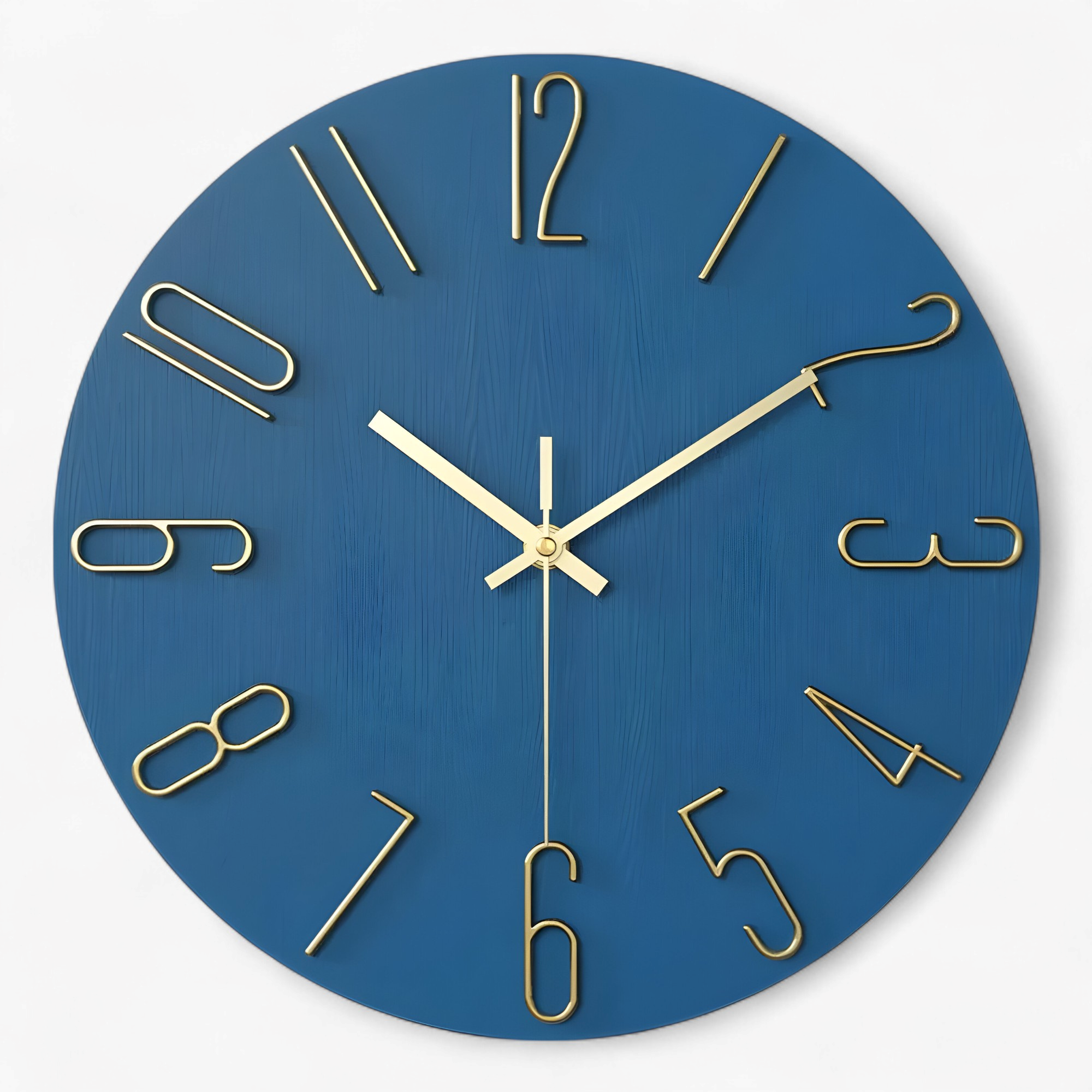 Orologio da Parete Moderno Design per Soggiorno Uomo - Blu - accessori per soggiorno arredamento soggiorno decorazione casa design design minimalista home & garden movimento al quarzo orologio orologio da muro moderno orologio da parete moderno orologio elegante orologio in plastica orologio parete orologio silenzioso parete soggiorno uomo - Concept Palermo