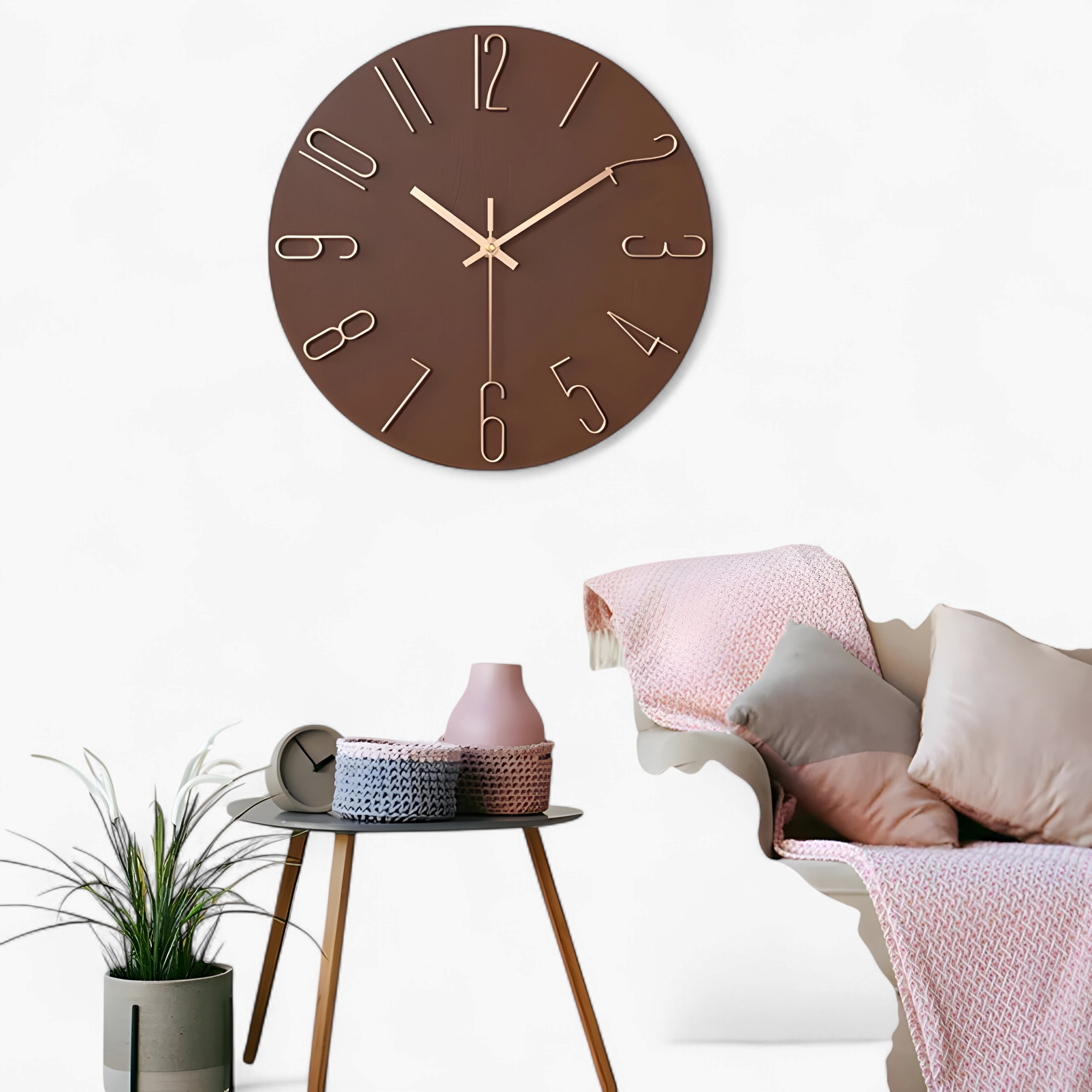 Orologio da Parete Moderno Design per Soggiorno Uomo - - accessori per soggiorno arredamento soggiorno decorazione casa design design minimalista home & garden movimento al quarzo orologio orologio da muro moderno orologio da parete moderno orologio elegante orologio in plastica orologio parete orologio silenzioso parete soggiorno uomo - Concept Palermo