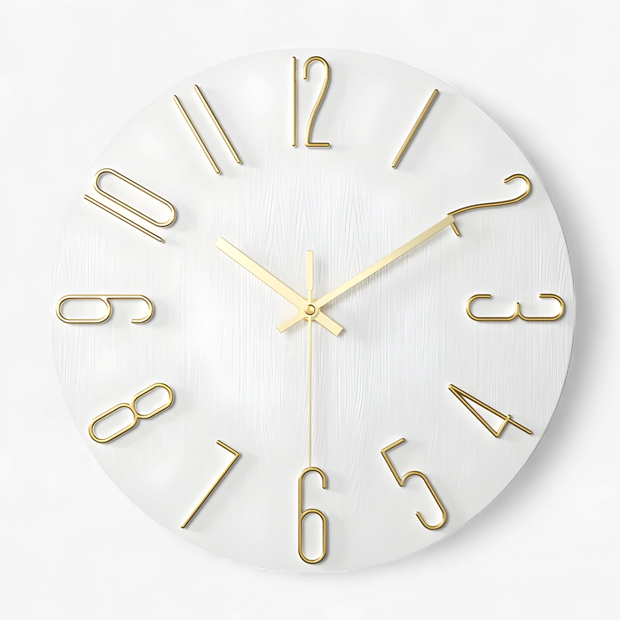 Orologio da Parete Moderno Design per Soggiorno Uomo - Oro - accessori per soggiorno arredamento soggiorno decorazione casa design design minimalista home & garden movimento al quarzo orologio orologio da muro moderno orologio da parete moderno orologio elegante orologio in plastica orologio parete orologio silenzioso parete soggiorno uomo - Concept Palermo