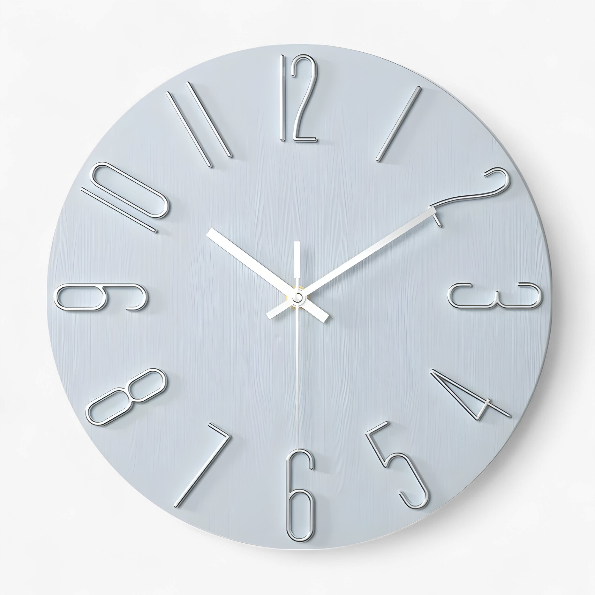 Orologio da Parete Moderno Design per Soggiorno Uomo - Azzurro chiaro - accessori per soggiorno arredamento soggiorno decorazione casa design design minimalista home & garden movimento al quarzo orologio orologio da muro moderno orologio da parete moderno orologio elegante orologio in plastica orologio parete orologio silenzioso parete soggiorno uomo - Concept Palermo