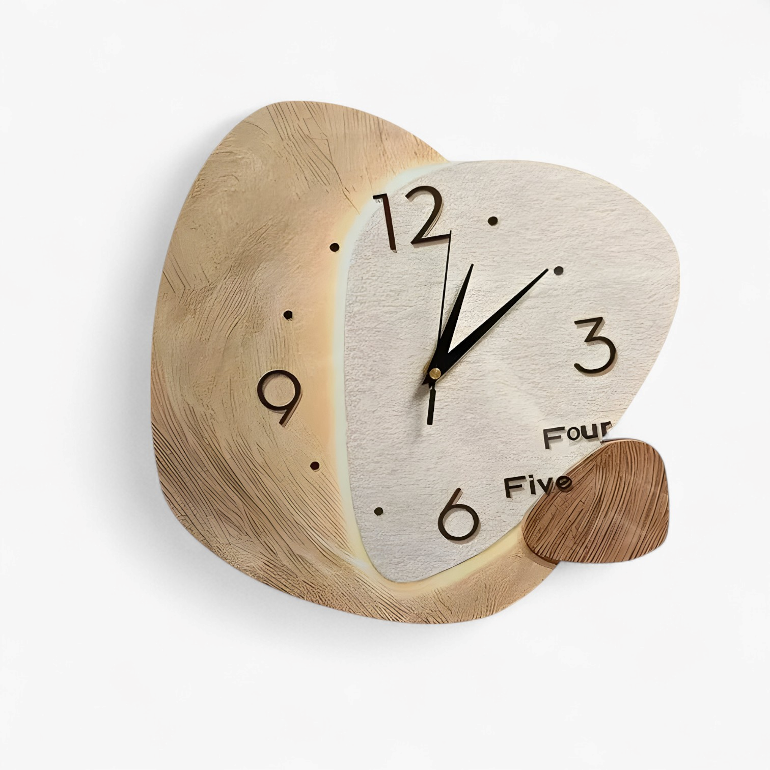 Orologio da Parete Moderno in Bambù Naturale Design Silenzioso per Soggiorno/Ufficio - - accessori per la casa bamboe decorazione per interni illuminazione USB orologio orologio da parete elegante orologio design contemporaneo orologio in bambù orologio minimalista orologio moderno orologio parete orologio silenzioso orologio versatile parete wall clocks - Concept Palermo