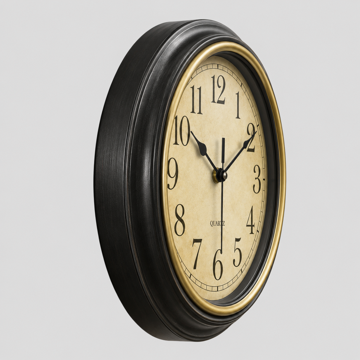 Orologio da Parete al Quarzo con Cassa in Plastica, 30,5 cm - - cadeau idéal cross-from-marche-lino-15702178988381 design antique décoration intérieure heure exacte horloge horloge murale horloge rétro horloge silencieuse horloges murales installation facile Linen matériaux de qualité murale New-google quartz silencieuse style vintage Unisex Vintage - Concept Palermo
