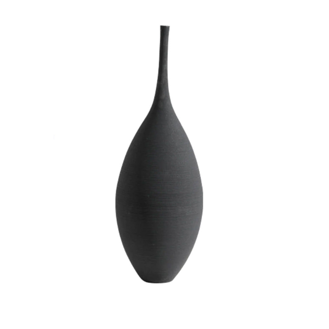 Vaso in ceramica Osram per interni moderni - Grande Nero - ceramica Ceramics Decor home & garden interni moderni osram Vases vaso vaso ceramica - Concept Palermo