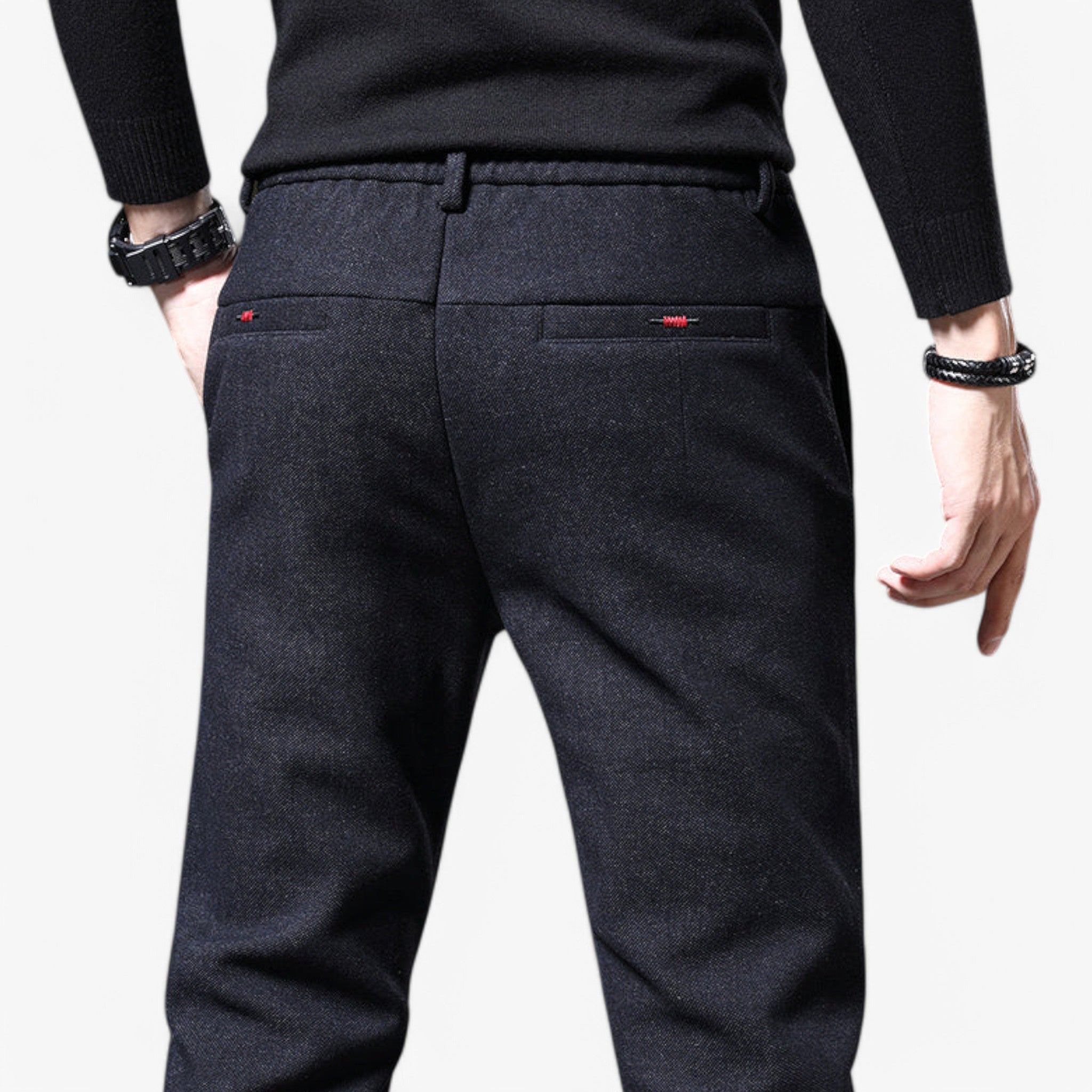 Pantalone Uomo Cotone Stretch Blu Comfort Fit - - comfort cotone pantalone pantalone uomo pants stretch uomo - Concept Palermo