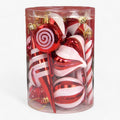 Bolas de Navidad rojas brillantes