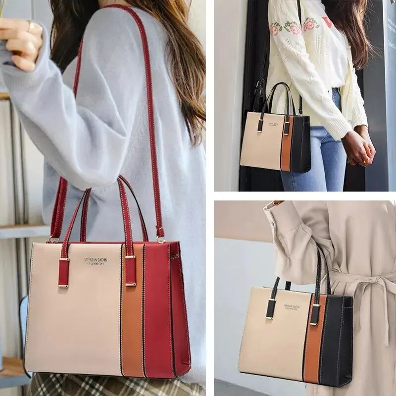 Borsa Donna Patchwork in Ecopelle con Tracolla Regolabile - Stile Boho Chic - - bags borsa borsa patchwork donna new_for_google patchwork regolabile tracolla - Concept Palermo