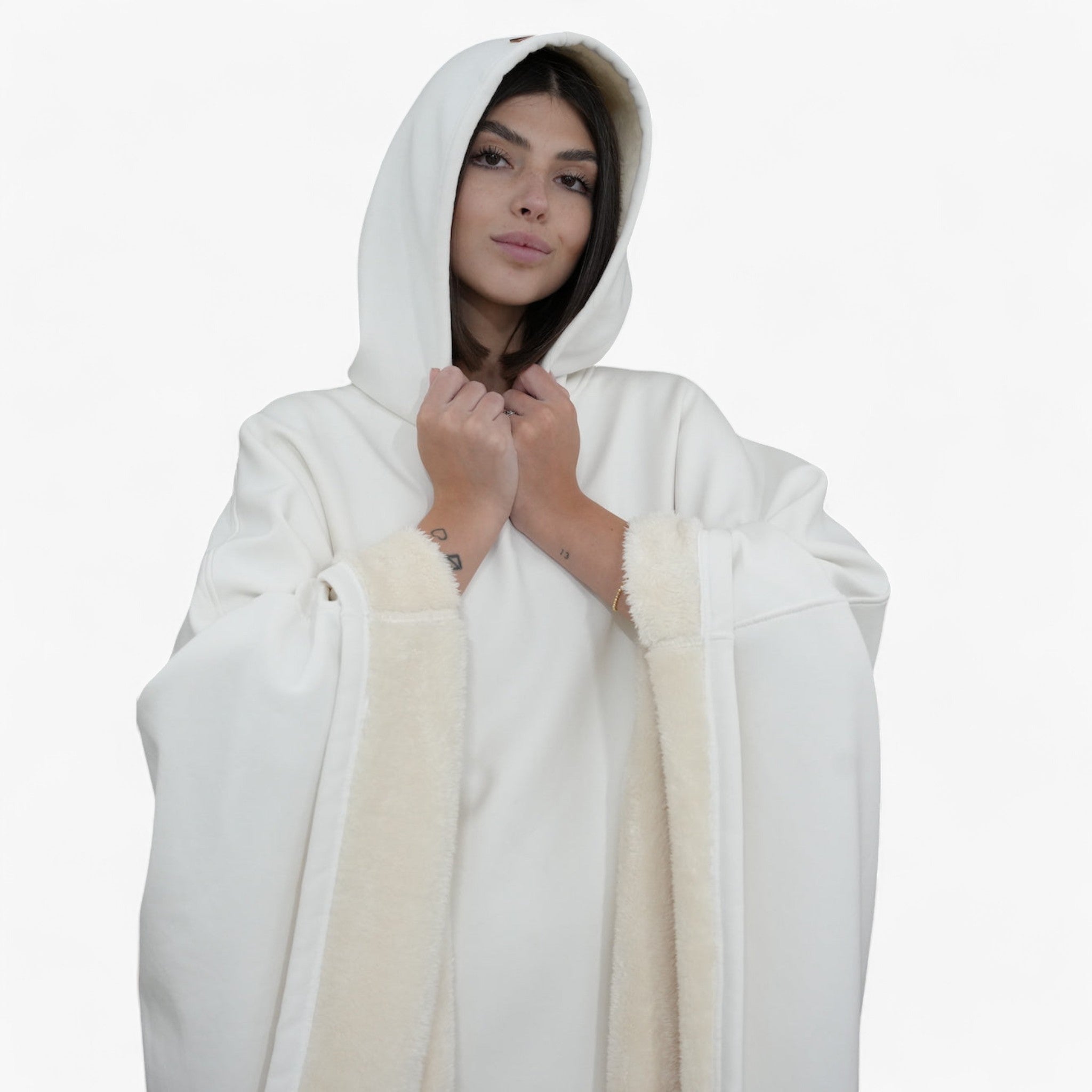 Pile con cappuccio - Comfort e stile Uomo - Marmo - cappuccio comfort pile pile cappuccio stile Unisex uomo women's coats & jackets - Concept Palermo