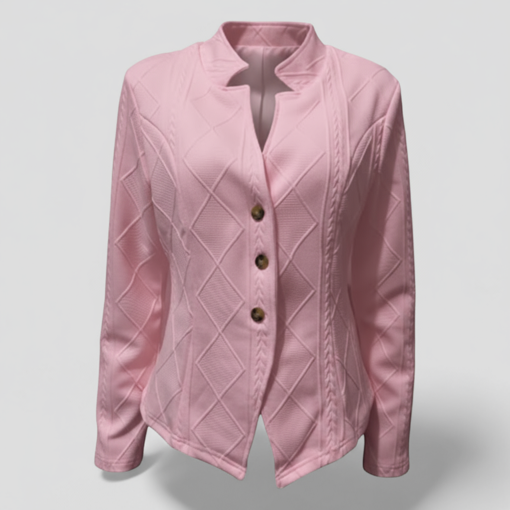 Camicia a Maniche Lunghe Pelle - Rosa chiaro - camicia camicia maniche lunghe maniche pelle women's coats & jackets - Concept Palermo