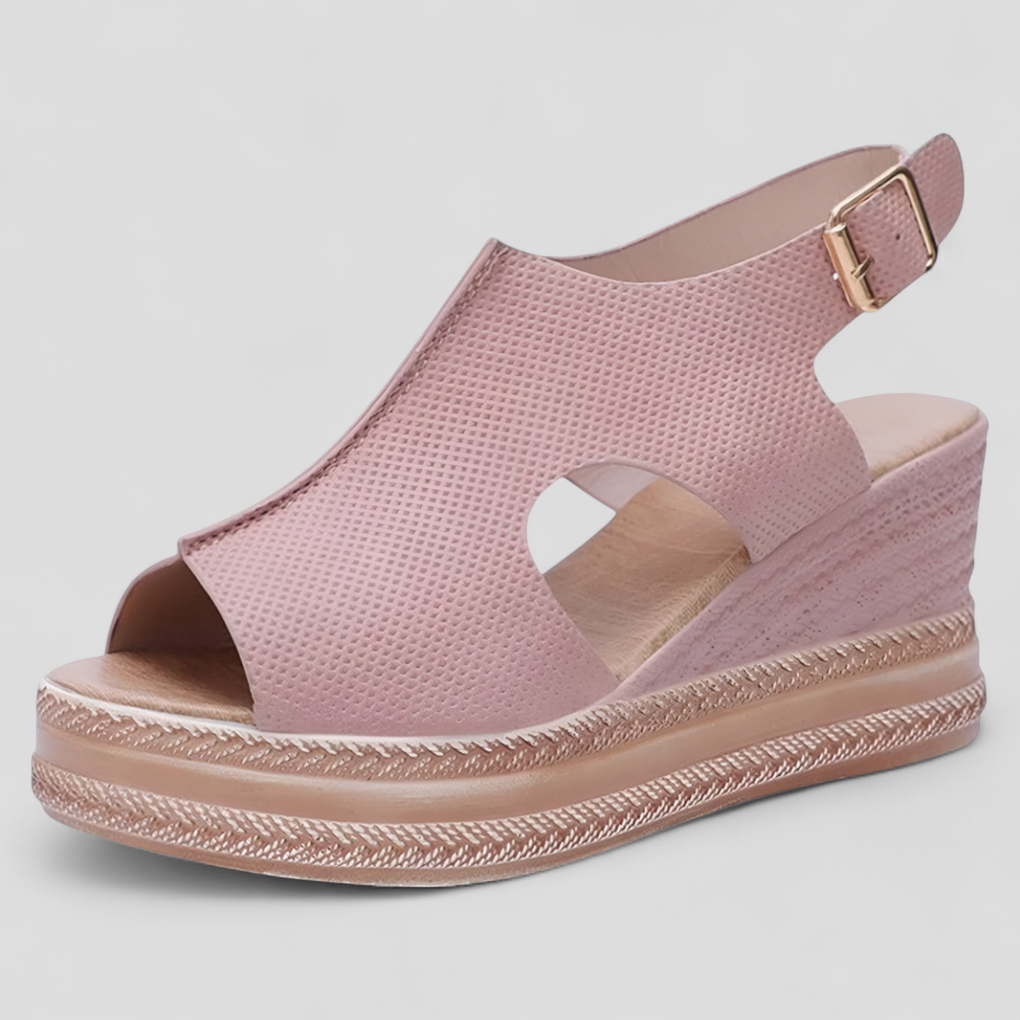 Sandalias con plataforma para mujer negras en ecopiel - cómodas y elegantes con tacón ancho