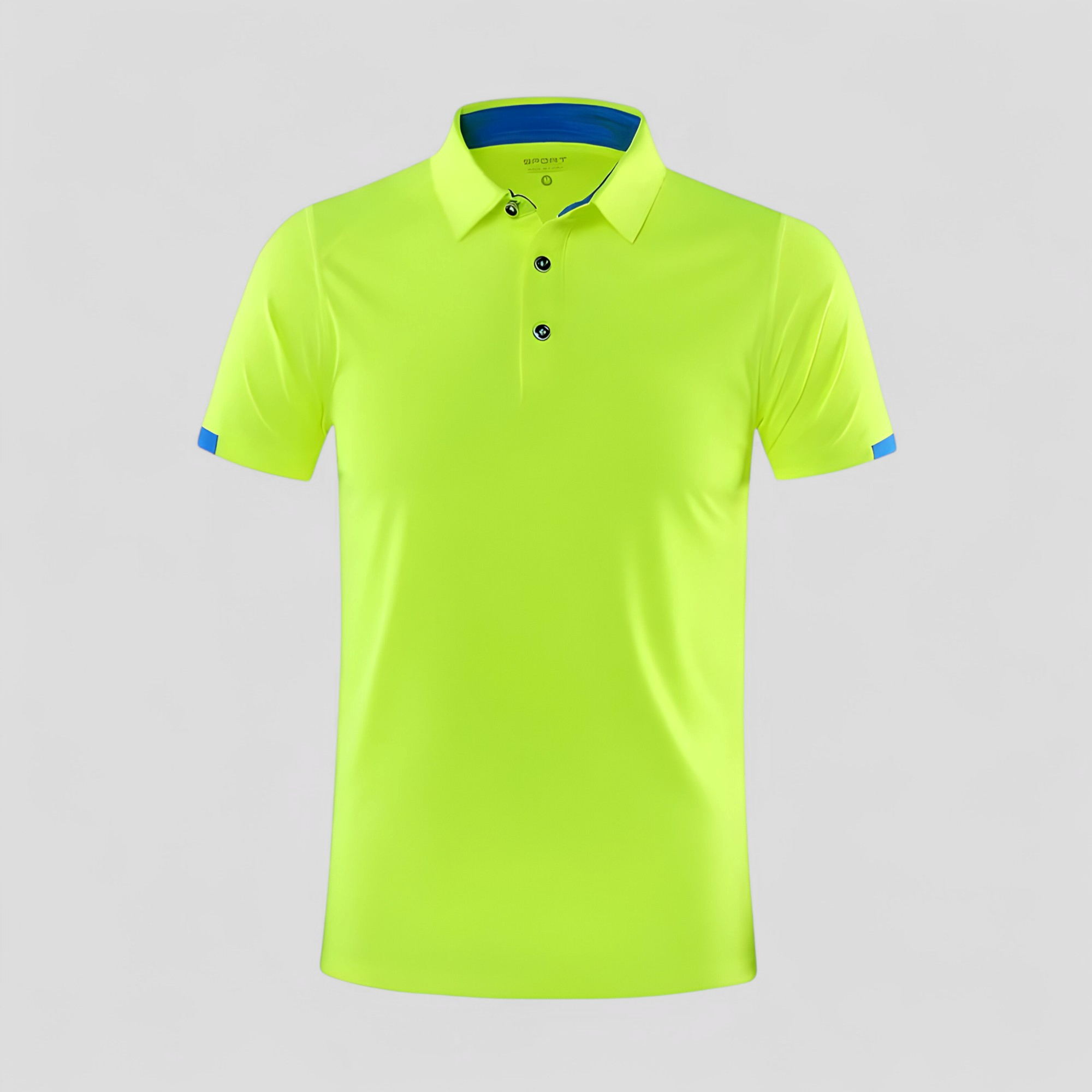 Polo Uomo Manica Corte Traspirante Sportiva - Verde fluorescente - abbigliamento sportivo corte maglietta sportiva manica men's top clothes polo polo 8 colori polo asciugatura rapida polo golf polo maniche corte polo taglie forti polo traspirante polo uomo sportiva traspirante tshirt elegante uomo - Concept Palermo