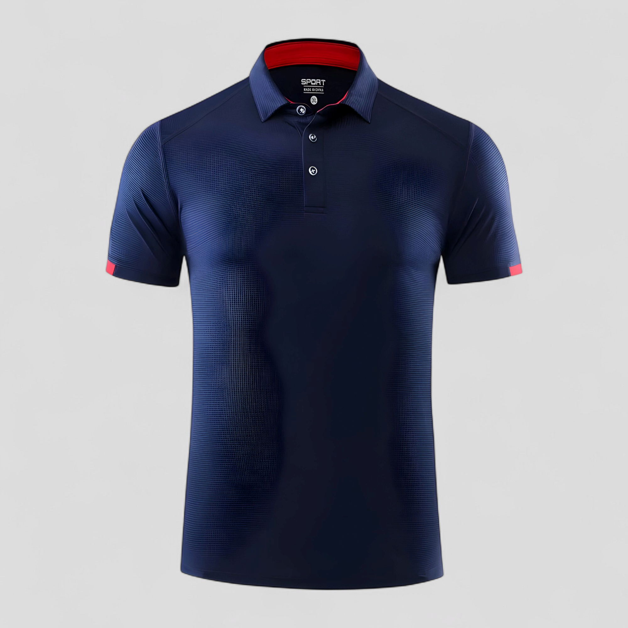 Polo Uomo Manica Corte Traspirante Sportiva - Blu navy - abbigliamento sportivo corte maglietta sportiva manica men's top clothes polo polo 8 colori polo asciugatura rapida polo golf polo maniche corte polo taglie forti polo traspirante polo uomo sportiva traspirante tshirt elegante uomo - Concept Palermo