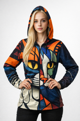 Damescardigan met Artistiek Ontwerp