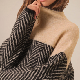 Pull Femme Doux Col Roulé en Maille Fine pour Hiver Élégant et Chaud - Beige - autumn collection Autumn Winter confort quotidien cross-from-seroa-10226559877386 entretien facile femme habits intemporels maille mode confortable New-google pull pull col roulé pull femme pull à chevrons roulé Solid Synthetic tricot doux vêtements élégants Women - Concept Palermo