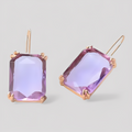 Pendientes colgantes de topacio azul – Oro y plata deslumbrante