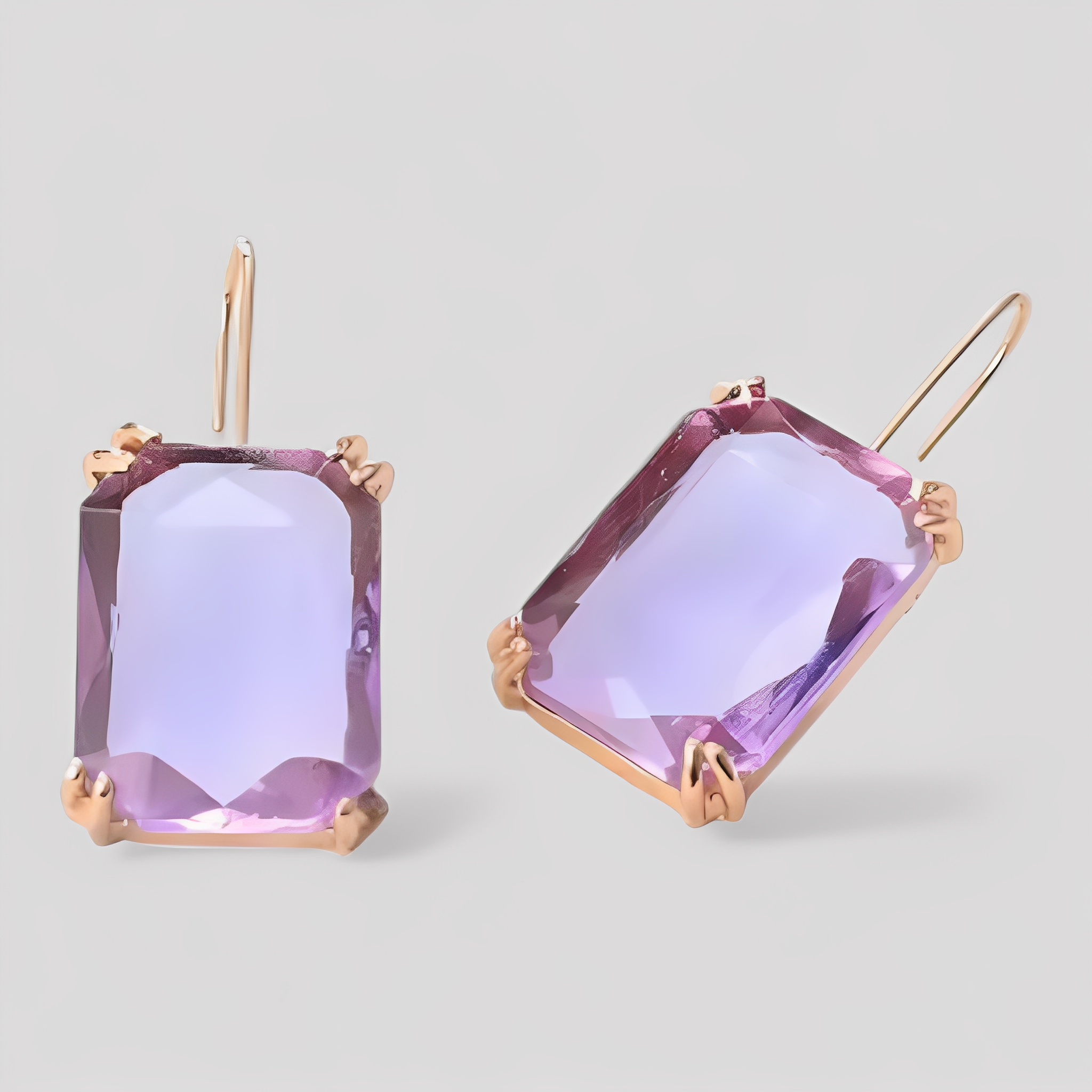 Orecchini a Pendente in Topazio Blu – Oro e Argento Sfolgorante - Lavanda Ametista - Accessories Jewelry EARRINGS jewelry orecchini orecchini pendente pendente sfolgorante topazio - Concept Palermo