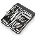 LuxeTools - Set professionale da 19 pezzi in acciaio inossidabile per tagliare le unghie