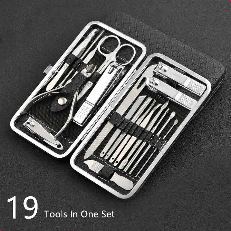 LuxeTools - Set professionale da 19 pezzi in acciaio inossidabile per tagliare le unghie - - acciaio clipper inossidabile luxetools luxetools - set professionale da 19 pezzi in acciaio inossidabile per tagliare le unghie - € nail clipper nail clipper set pezzi professionale tagliare unghie - Concept Palermo