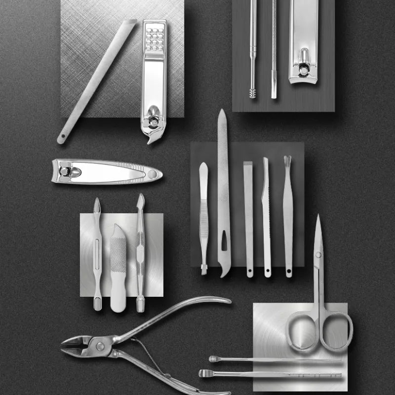 LuxeTools - Set professionale da 19 pezzi in acciaio inossidabile per tagliare le unghie - - acciaio clipper inossidabile luxetools luxetools - set professionale da 19 pezzi in acciaio inossidabile per tagliare le unghie - € nail clipper nail clipper set pezzi professionale tagliare unghie - Concept Palermo