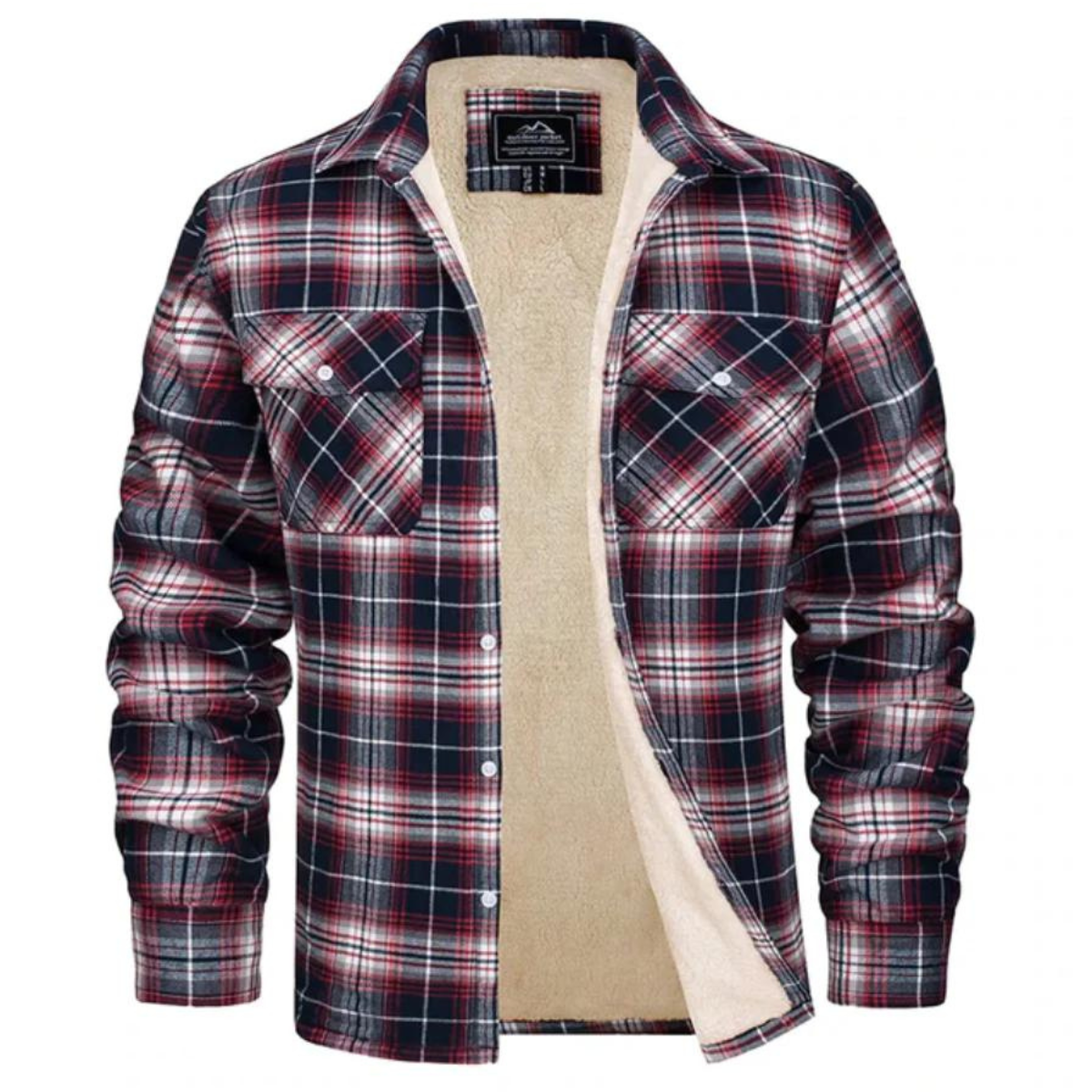Giacca a Quadri in Fleece Fodera - Eleganza Classica e Comfort Incomparabile Uomo - Rosso - classica comfort eleganza fleece fodera giacca giacca quadri incomparabile reymond | giacca a quadri in fleece fodera - eleganza classica e comfort incomparabile - €35 - Concept Palermo