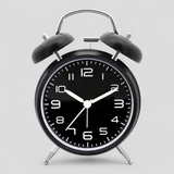 Retro Metalen Wekker met Dubbele Bel en Verlichting - Sterk, Stil en Premium Alarm