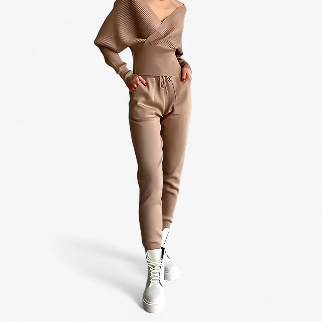Completo in maglia a coste in stile moderno - - completo completo maglia coste maglia outfit set outfit sets stile - Concept Palermo