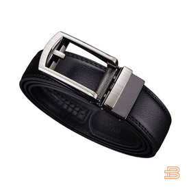 Cintura Uomo Senza Buchi Regolabile in Pelle Nera - Misura Unica - Nero TAGLIA UNICA - Belts belts for men buchi cintura cintura regolabile Linen Men Mens belt regolabile uomo - Concept Palermo