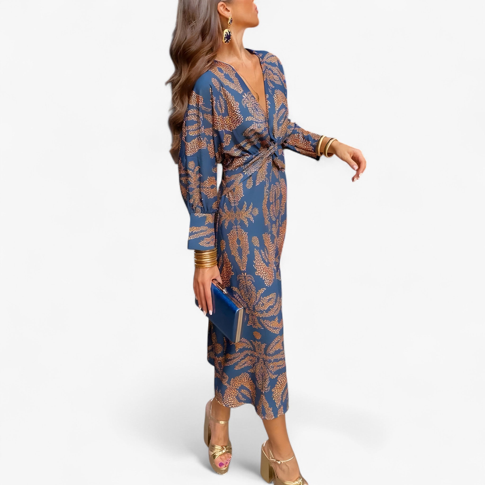 Abito di Eleganza Senza Tempo Donna - Blu - abito abito eleganza donna dresses eleganza tempo - Concept Palermo