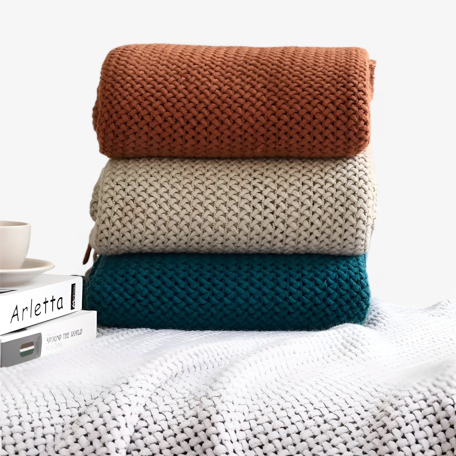 Plaid lavorato a maglia accogliente – morbido, caldo e stiloso con frange Uomo - - accogliente bedroom caldo frange Home home & garden lavorato maglia plaid plaid lavorato - Concept Palermo