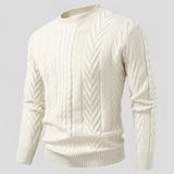 Heren slim fit trui, helder en warm voor herfst/winter