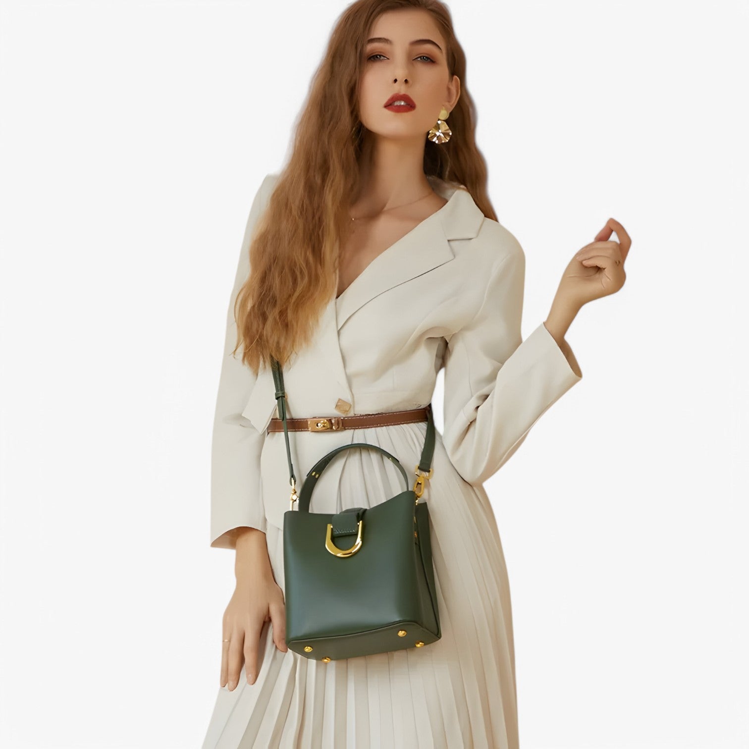 Borsa a secchiello Moda –, Spaziosa e Versatile Donna - - bag bags borsa borsa secchiello donna Leather Bag moda secchiello Shoulder & Crossbody Bags spaziosa versatile women bag - Concept Palermo