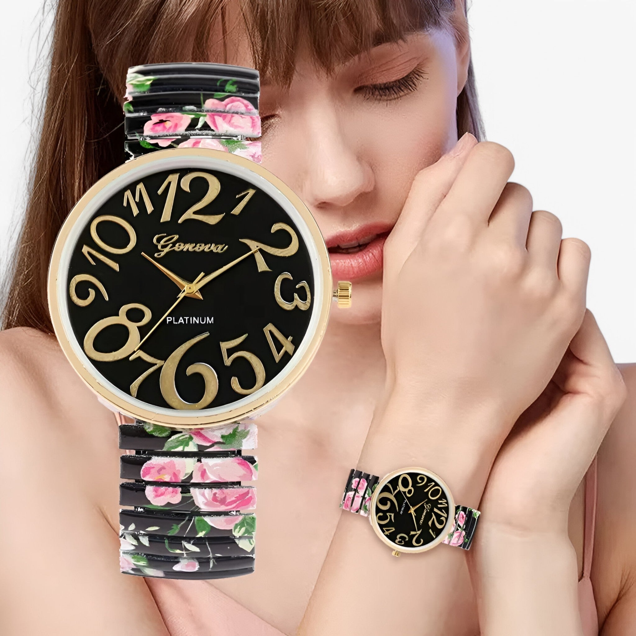 Orologio da donna con numeri grandi e cinturino elastico - - cinturino donna elastico female watch grandi numeri orologio orologio donna watch for women watches - Concept Palermo