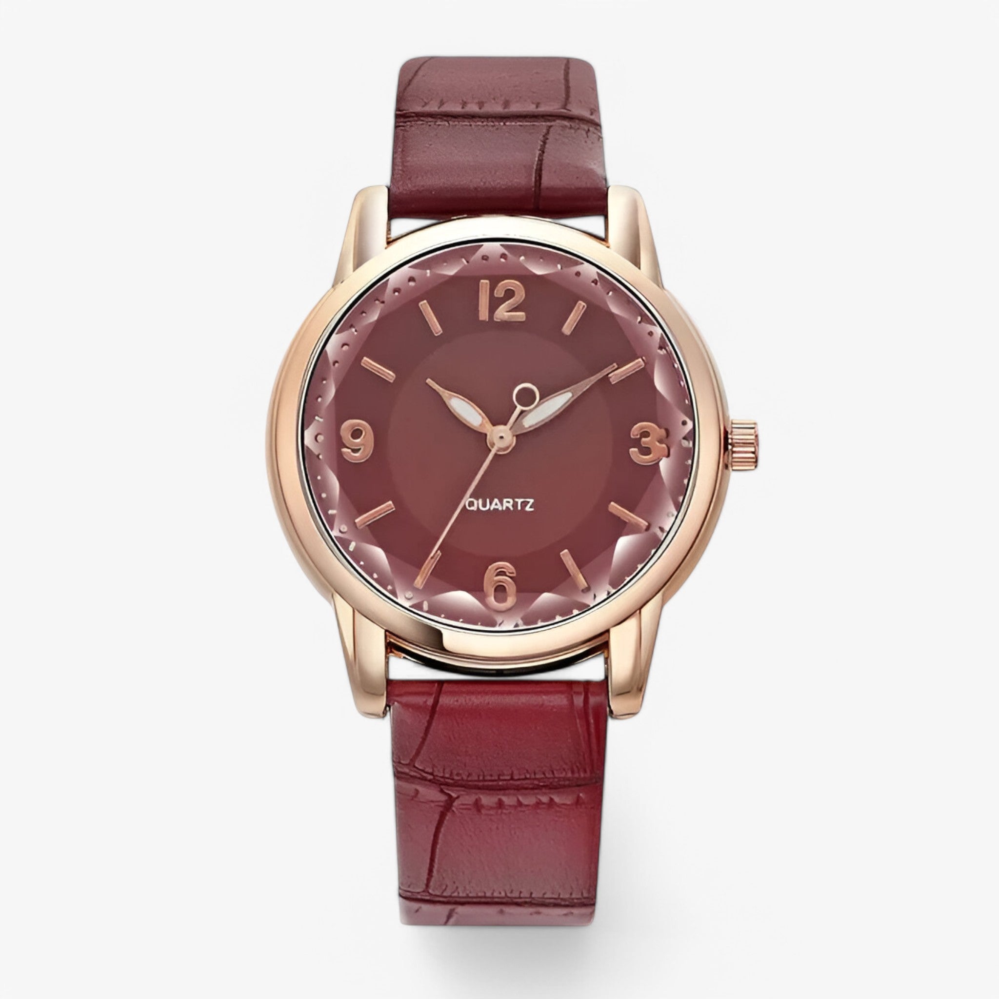 Orologio da donna di lusso al quarzo con design - Vino rosso - accessoires design donna horloges orologio orologio donna quarzo watches - Concept Palermo