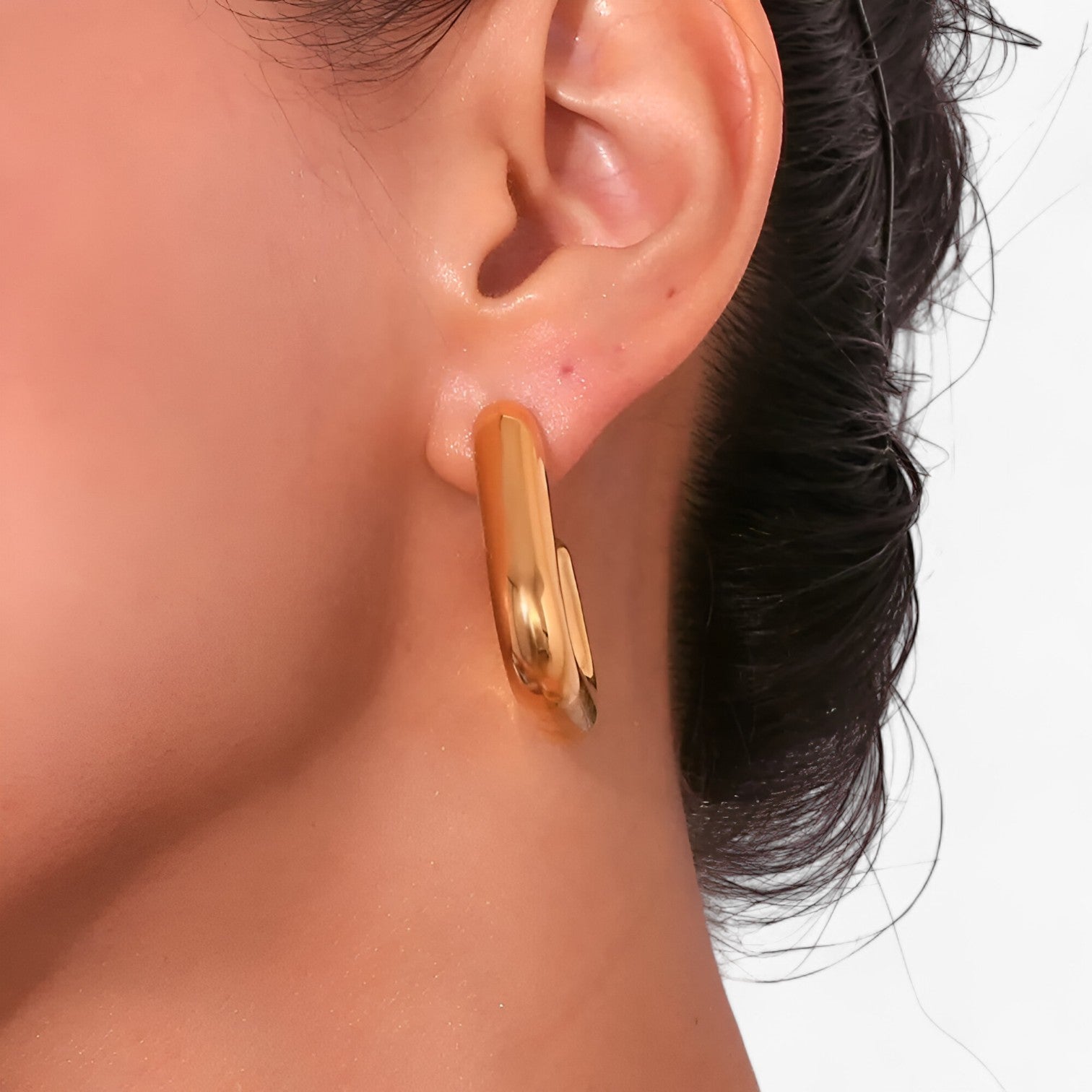 Orecchini a Triangolo Geometrico in Oro - Sostenibili Acciaio - - Accessories Jewelry acciaio EARRINGS geometrico jewelry orecchini orecchini triangolo sostenibili triangolo - Concept Palermo