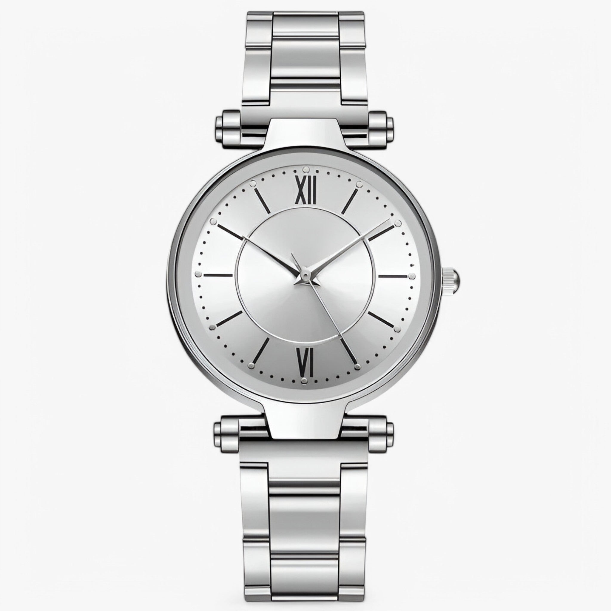 Orologio classico in acciaio rosa - Argento - acciaio female watch orologio orologio acciaio watch for women watches - Concept Palermo