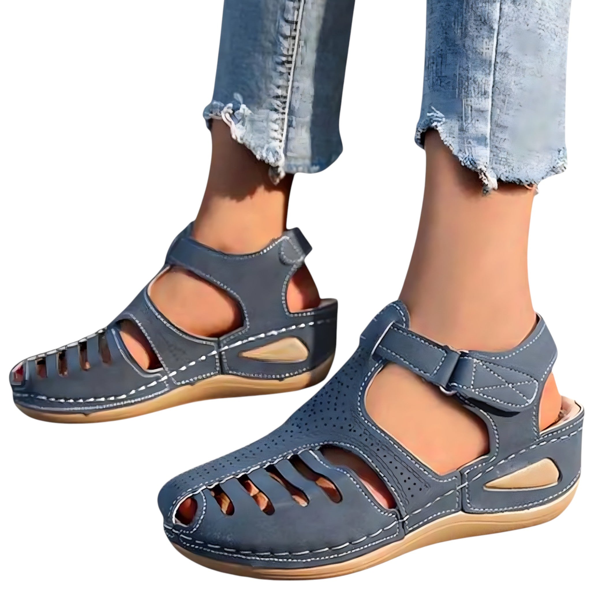 Sandali comfort traforati con cinturino Uomo - - breathable sandals casual sandals cinturino comfort easy wear sandals fashion sandals nova | sandali comfort traforati con cinturino - €25 sandali sandali comfort traforati uomo - Concept Palermo