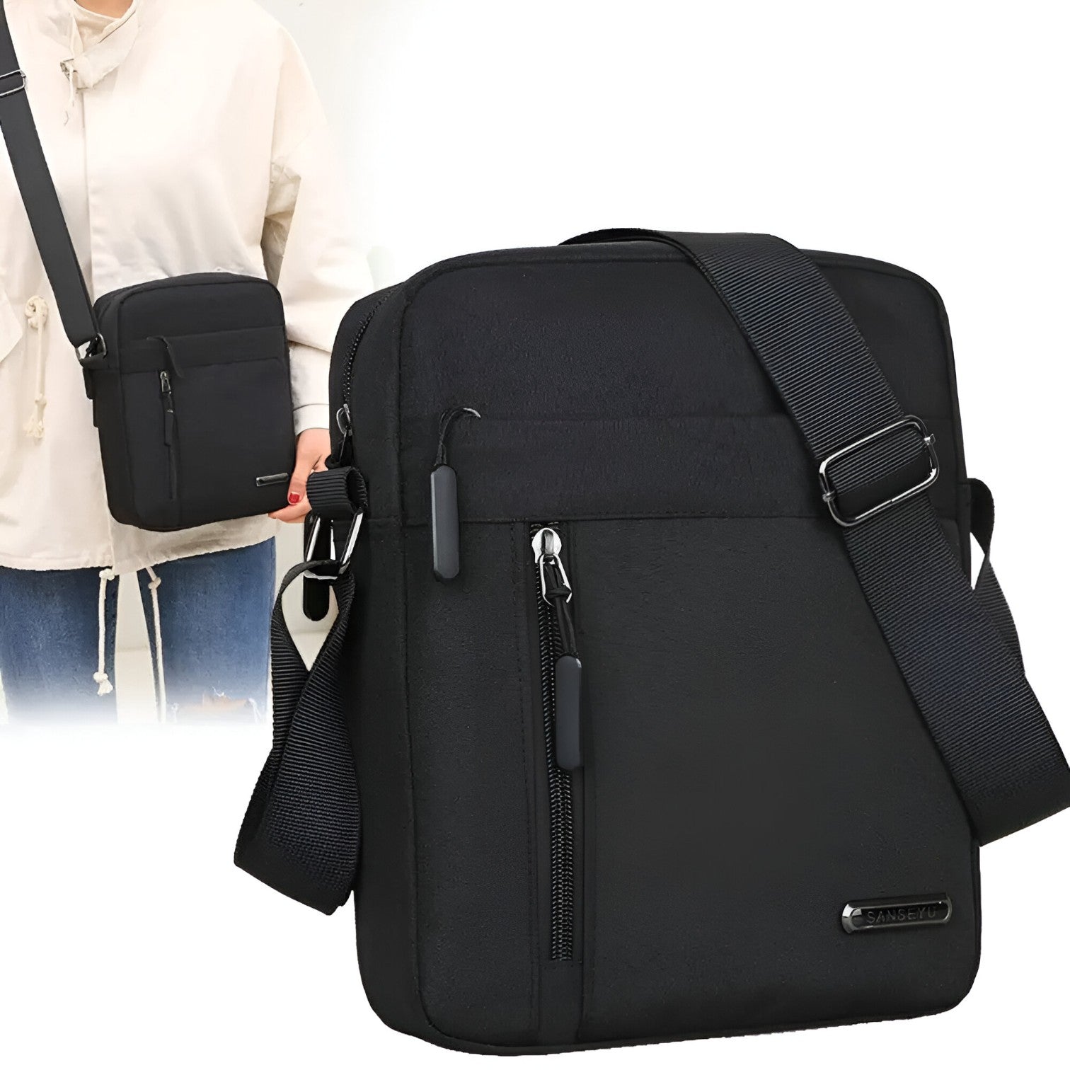 Borsa a Spalla da Uomo Oxford - Sostenibile, Stilosо e Pronta per Affari - - affari bag bags borsa borsa spalla mens bag oxford pronta Shoulder Bags sostenibile spalla - Concept Palermo